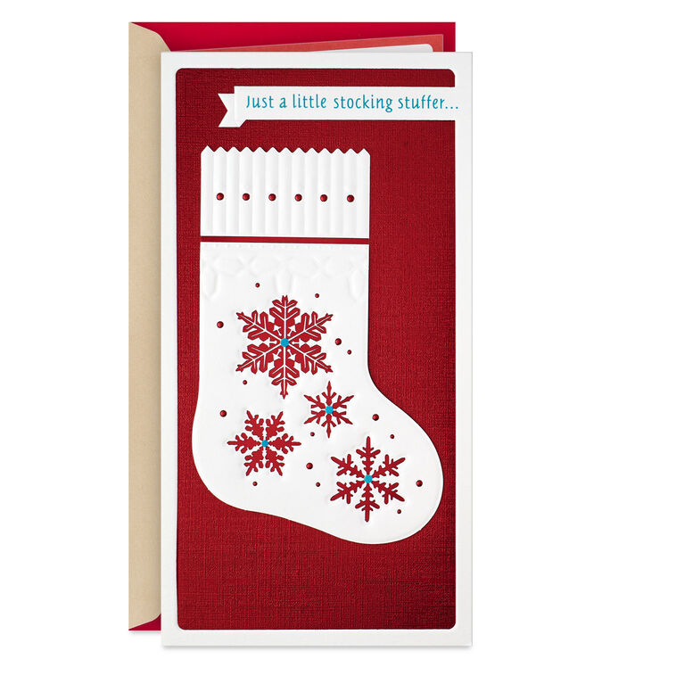 Stocking Stuffer Money Holder Christmas Card