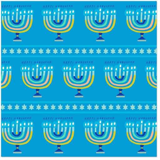 Menorah/Hanukkah Icons 2-Pack Wrapping Paper, 