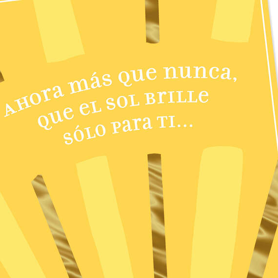 Rays of Sunshine Spanish-Language Good Luck Card, , large image number 4