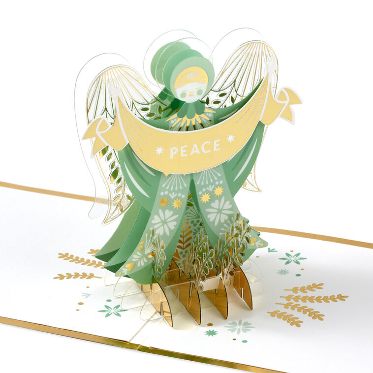 Heavenly Peace Angel 3D Pop-Up Christmas Card