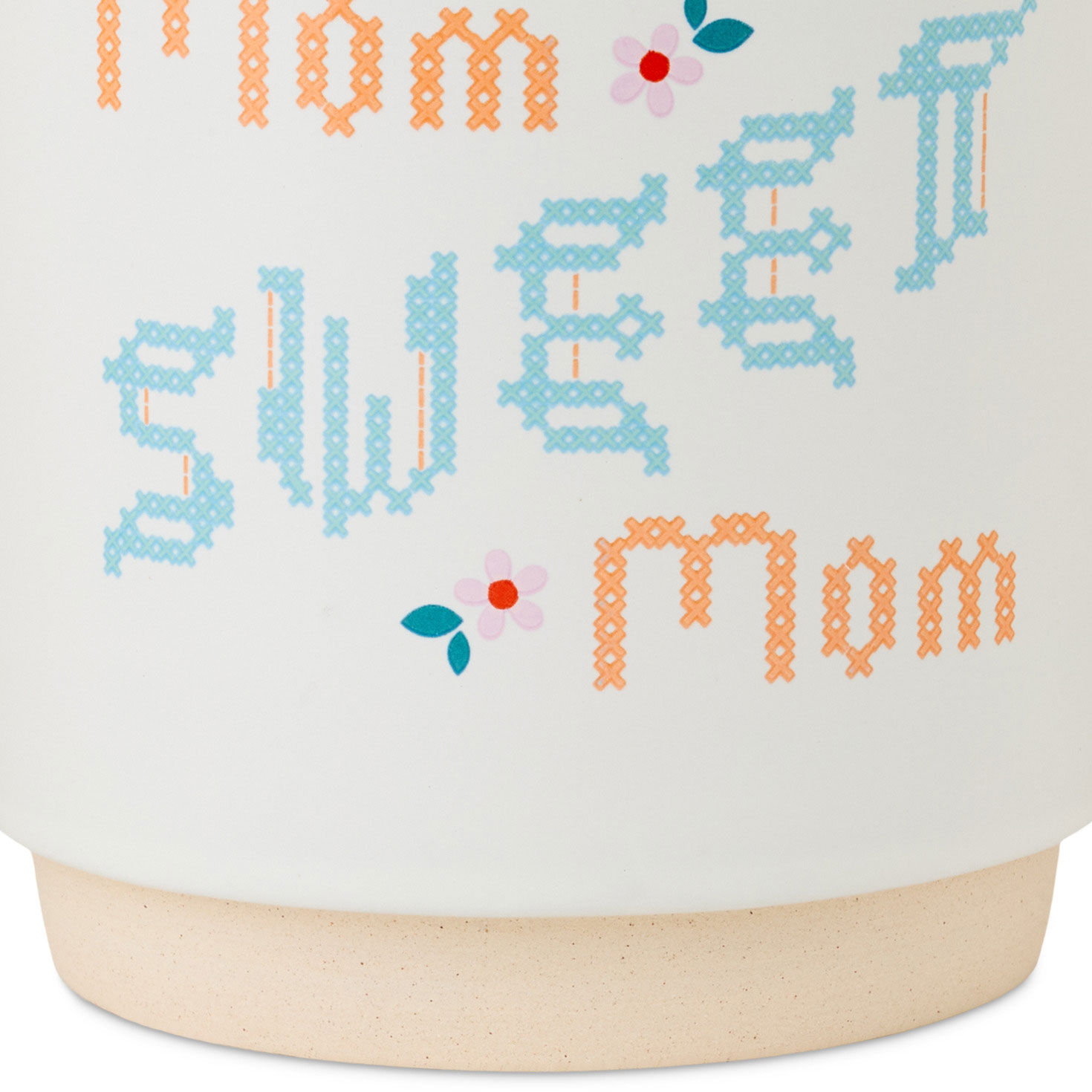 Mom Sweet Mom Cross-Stitch Lettering Mug  image number 3