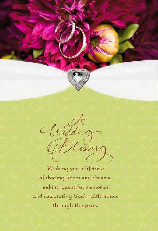 Wedding Blessing Religious Wedding Card, , large image number 1