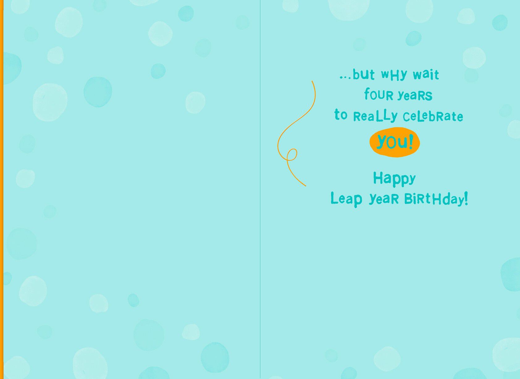 Happy Leap Year Birthday Card