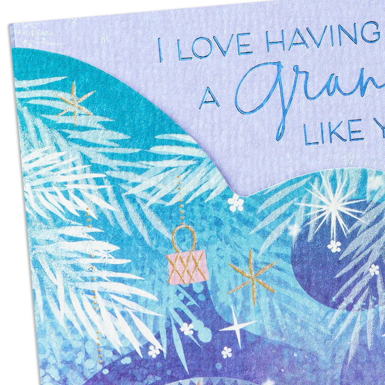 Ornaments and Branches Christmas Card for Grandma Card Front Detail image number 6