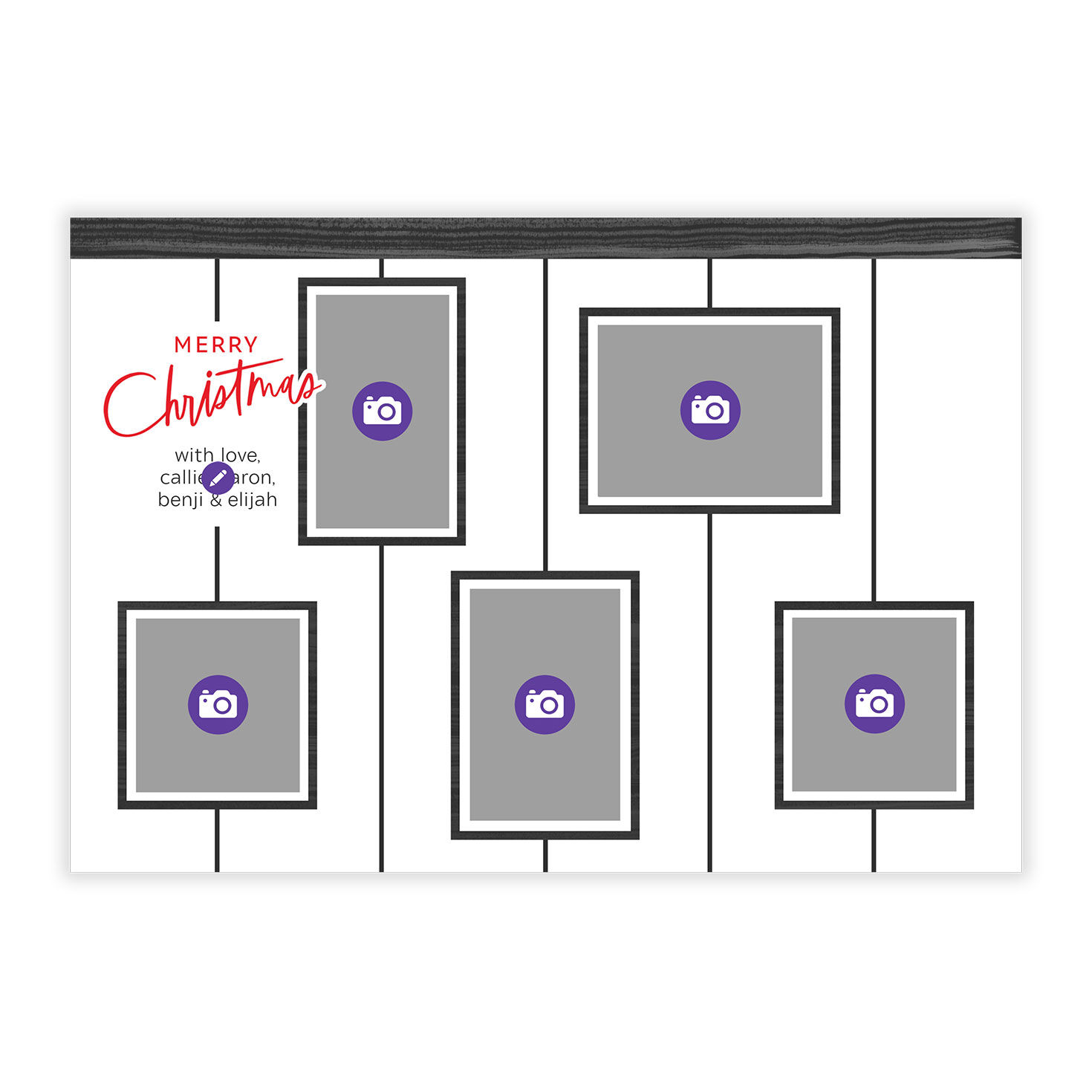 Photo Gallery Flat Christmas Photo Card, , large image number 5