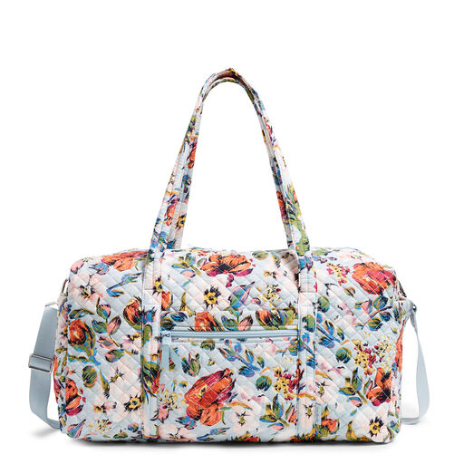 Vera Bradley Large Travel Duffel in Sea Air Floral, 
