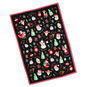 Christmas Icons on Black Dish Towel front flat image number 2