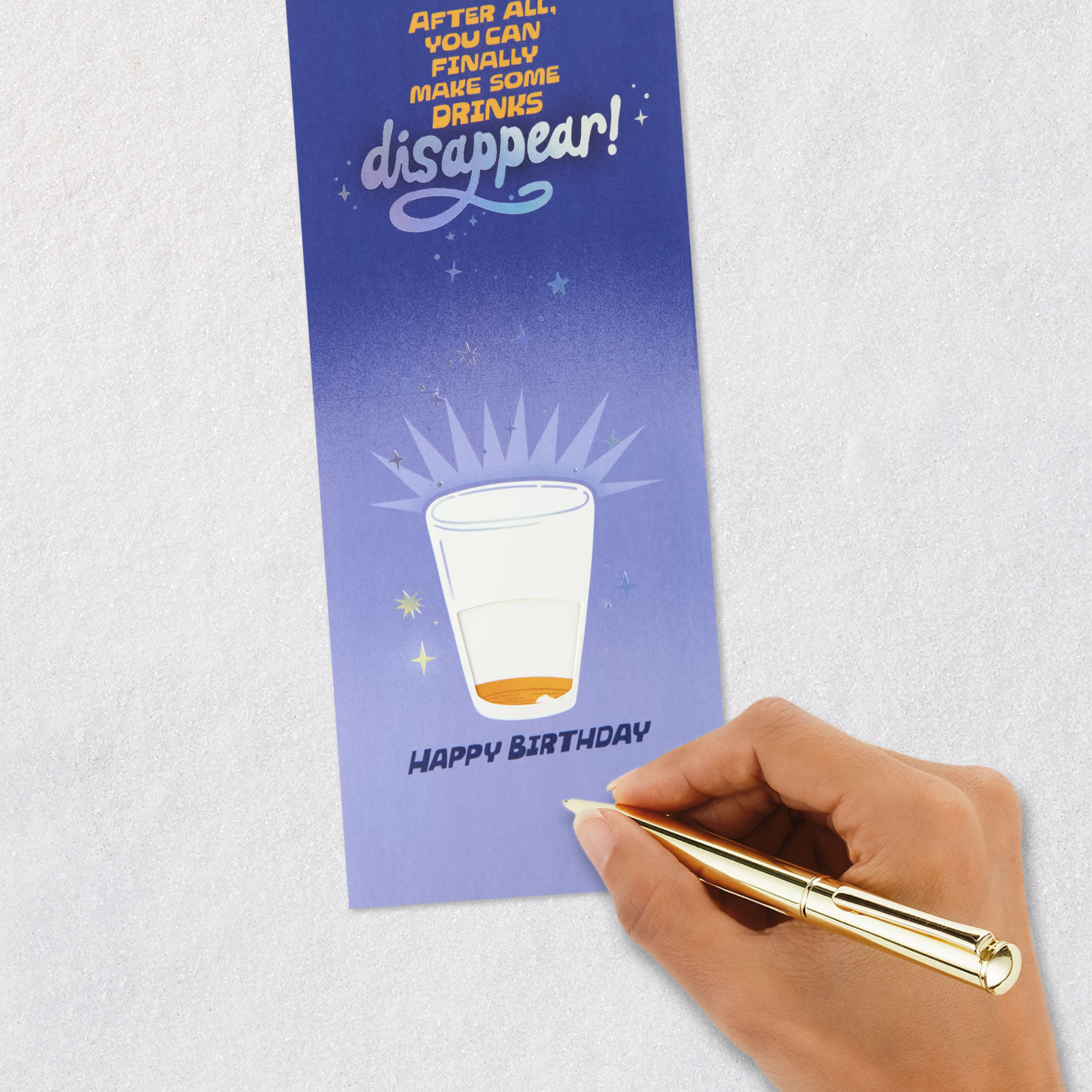 Make Some Drinks Disappear Funny 21st Birthday Card for only USD 4.99 | Hallmark