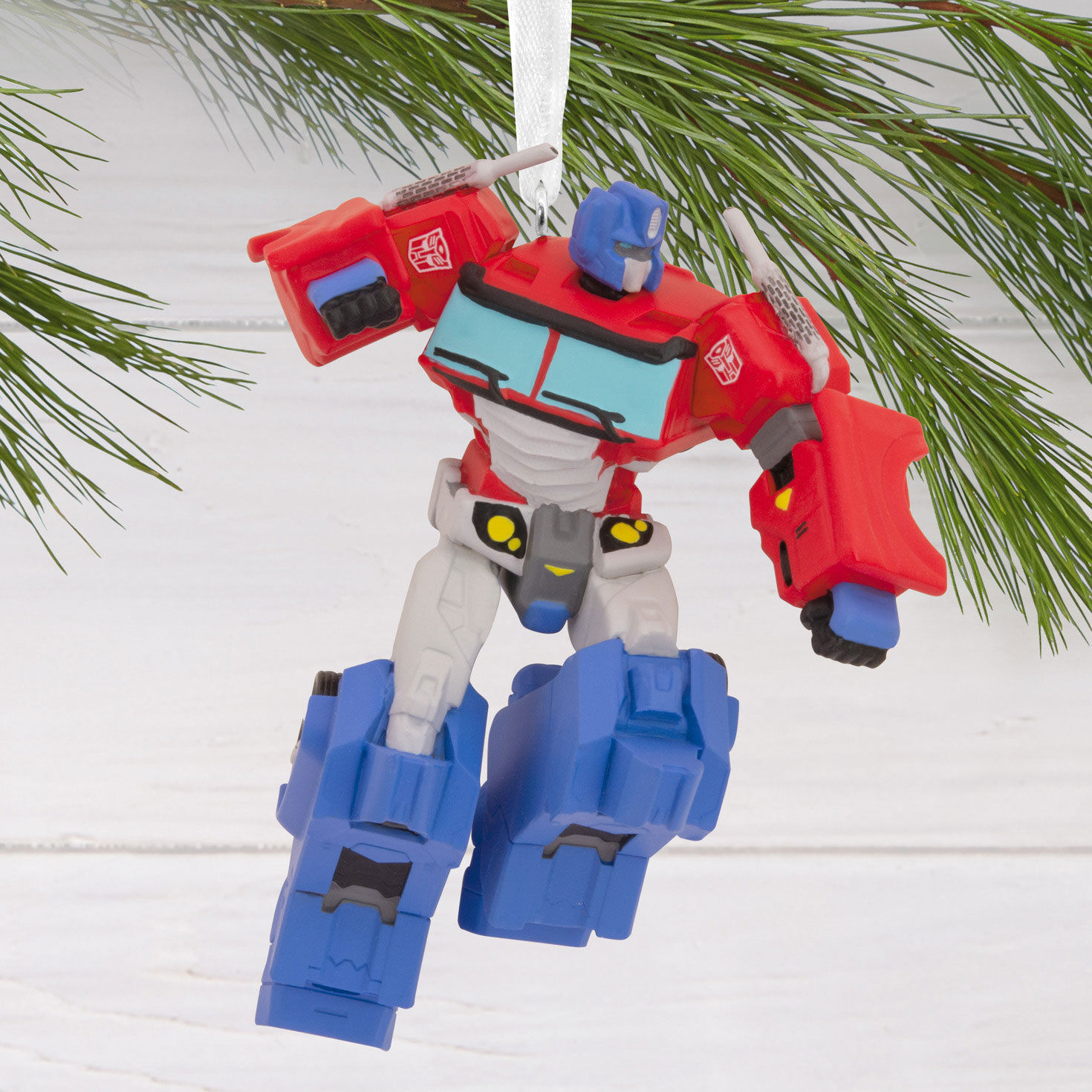 Transformers Optimus Prime Christmas Ornament hanging on tree image number 2