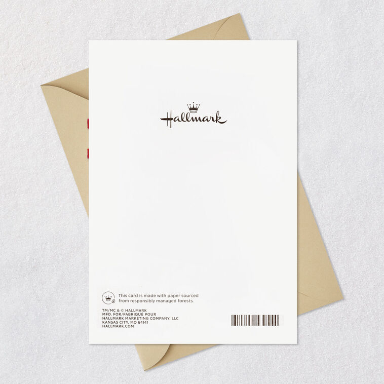 Magenta Heart and Ribbon Anniversary Card for Wife Card Back with Envelope image number 8