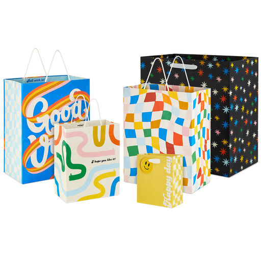 Retro Groove Gift Bag Collection, 