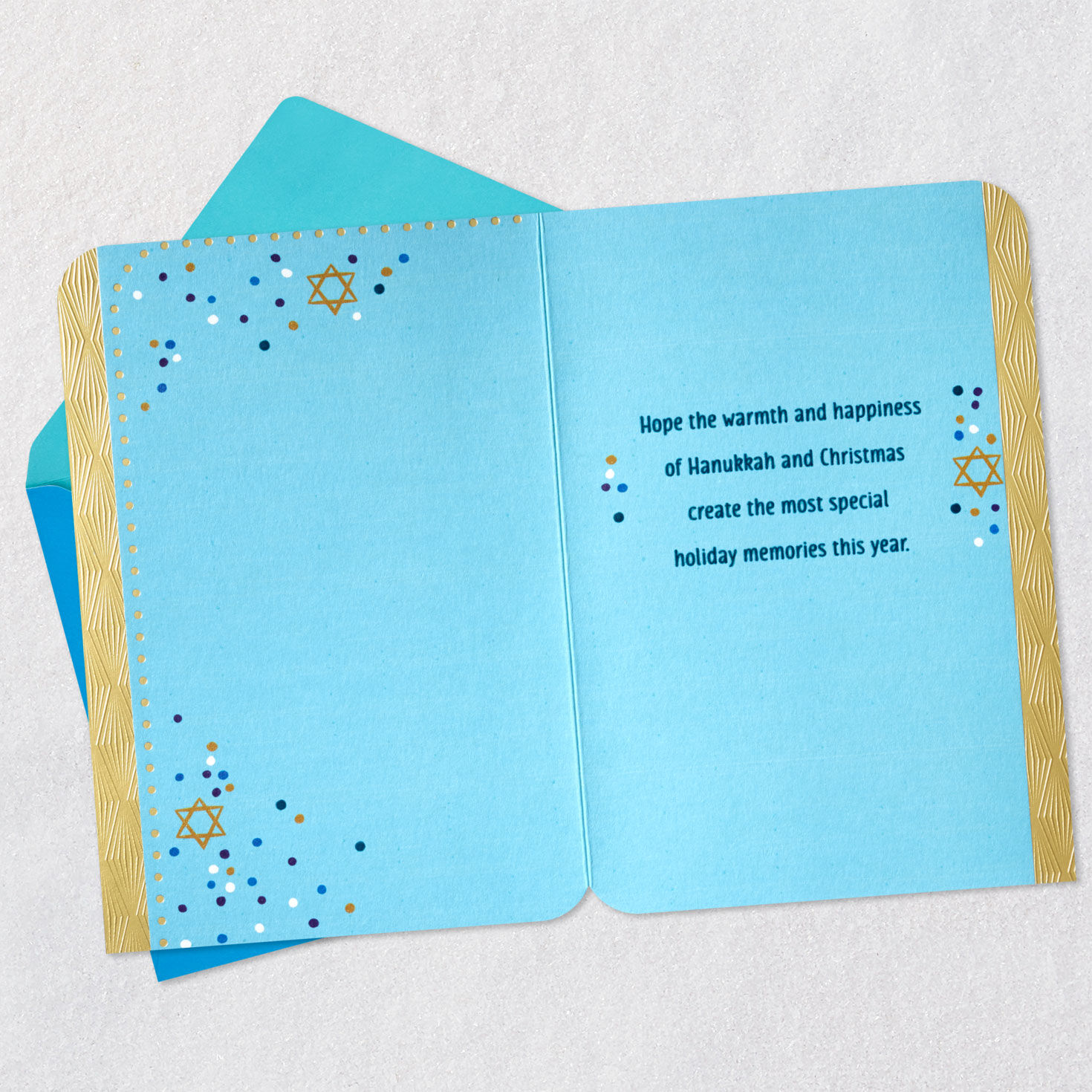 Miracles, Tradition, Family and Love Christmas Hanukkah Card, , large image number 3