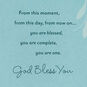 Rings in Heart Religious Wedding Card Sentiment image number 2