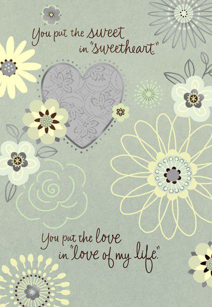 Sweet in Sweetheart Love Birthday Card