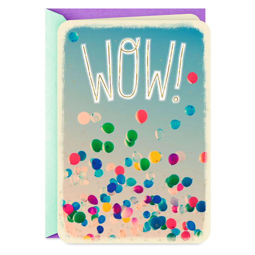 Here's to You Balloons Congratulations Card, 
