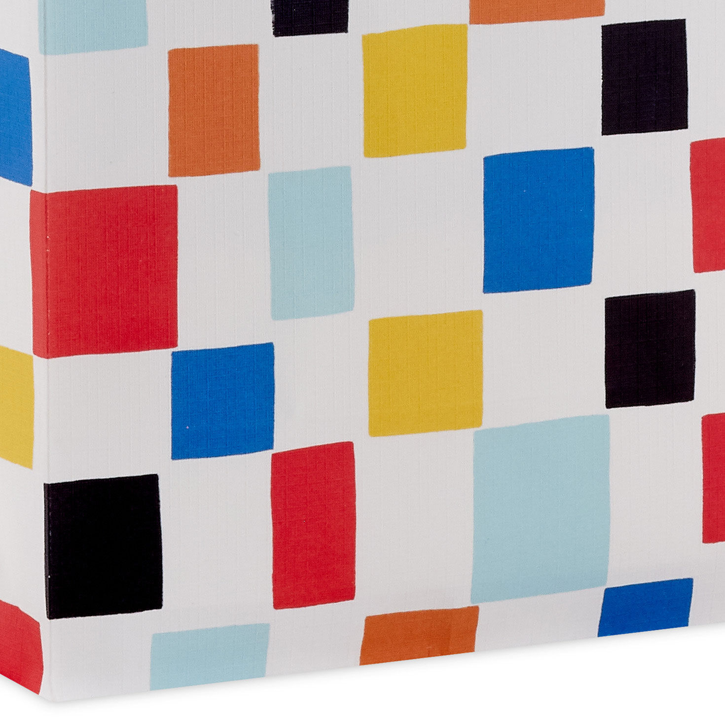 Colorful Checkered Medium Gift Bag Base/Side Detail image number 5