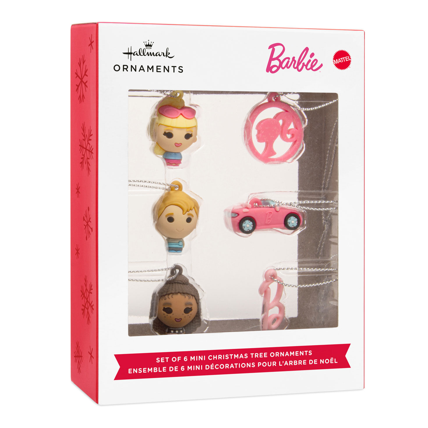 Mini Barbie&trade; Shatterproof Hallmark Ornaments, Set of 6, , large image number 7