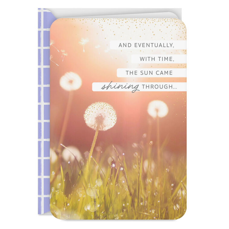The Sun Will Come Shining Through Encouragement Card