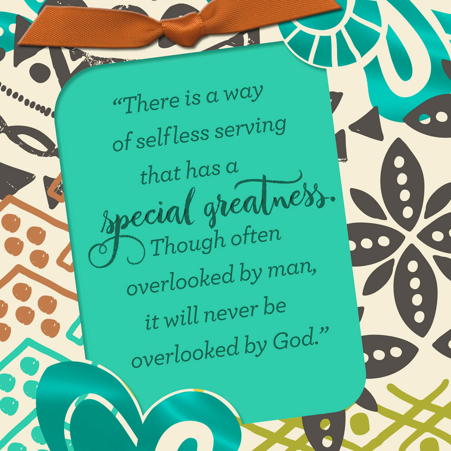 Selfless Servant Religious Card, , large image number 4