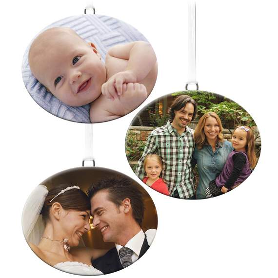 1-Sided Oval Ceramic Photo Ornament, , large image number 2