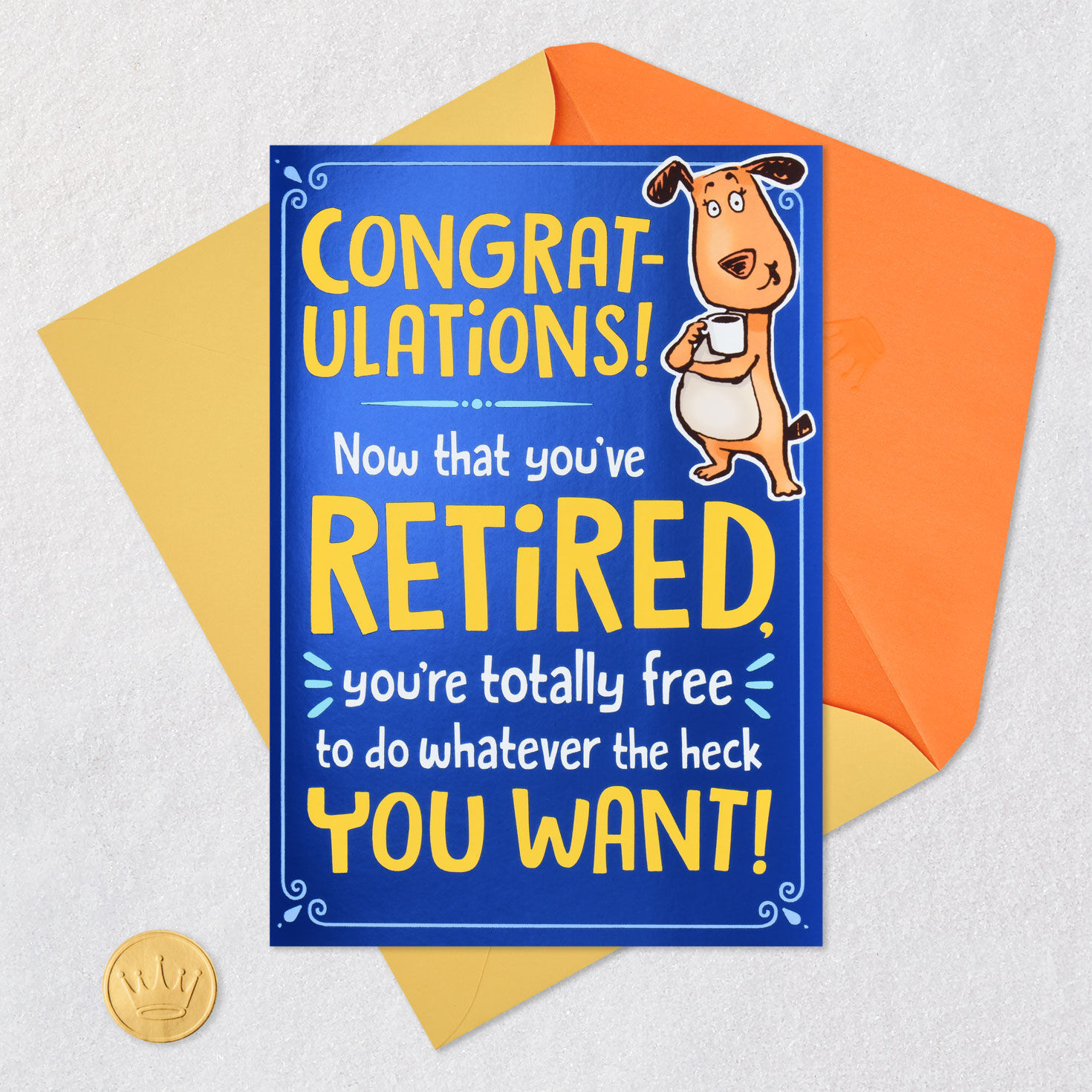 Funny Certificate Retirement Card Card Front with Envelope and Gold Seal image number 7