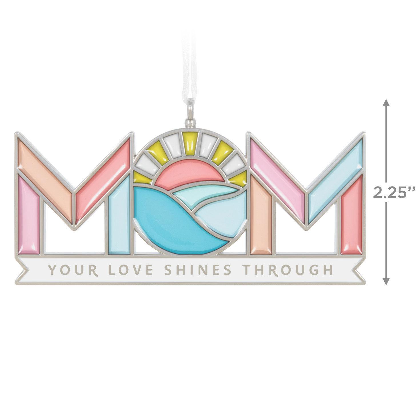 Mom's Love Shines Metal Ornament, , large image number 3