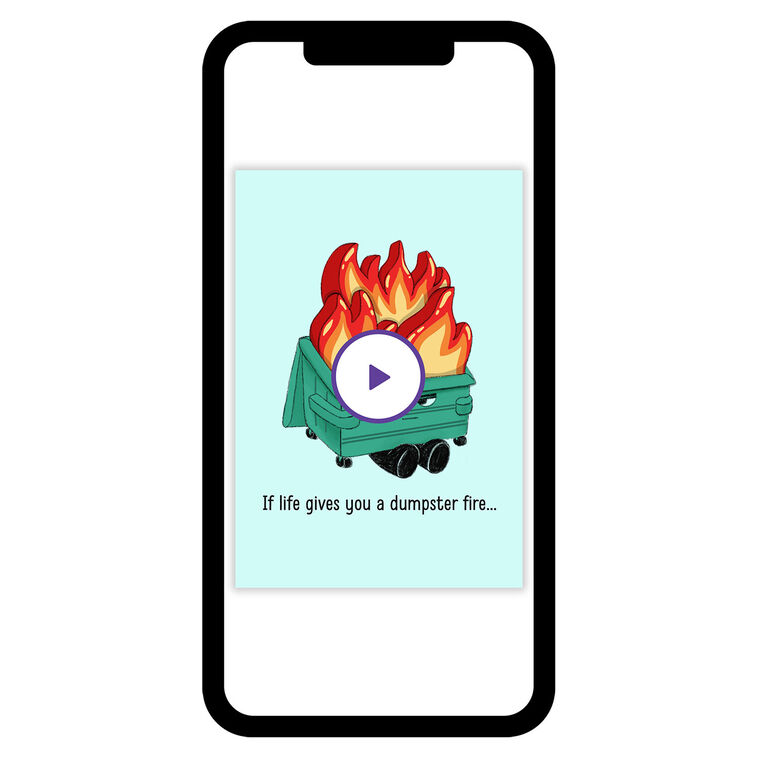Dumpster Fire eCard