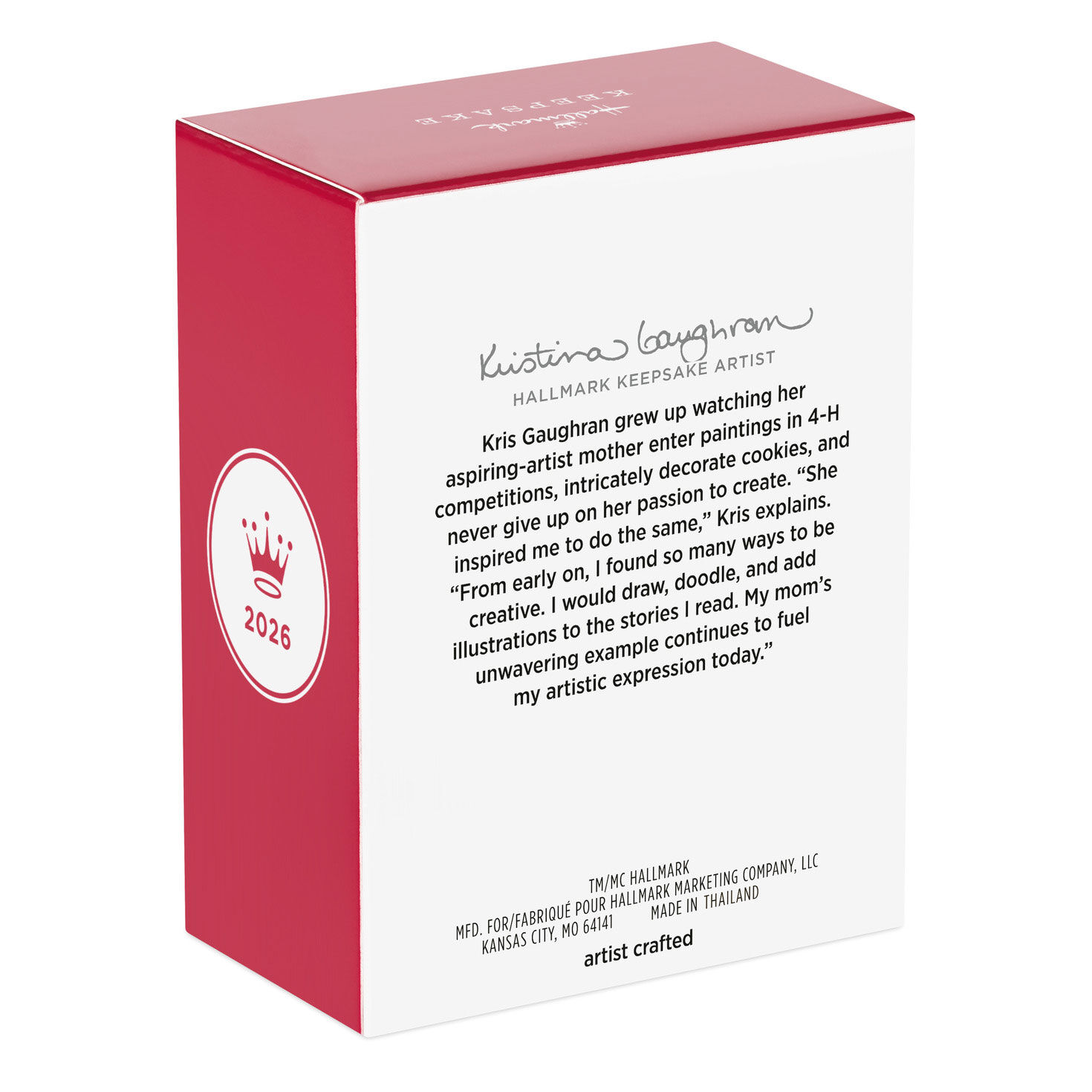 Minnie Mouse Holding Black White Cat Ornament Package back image number 8