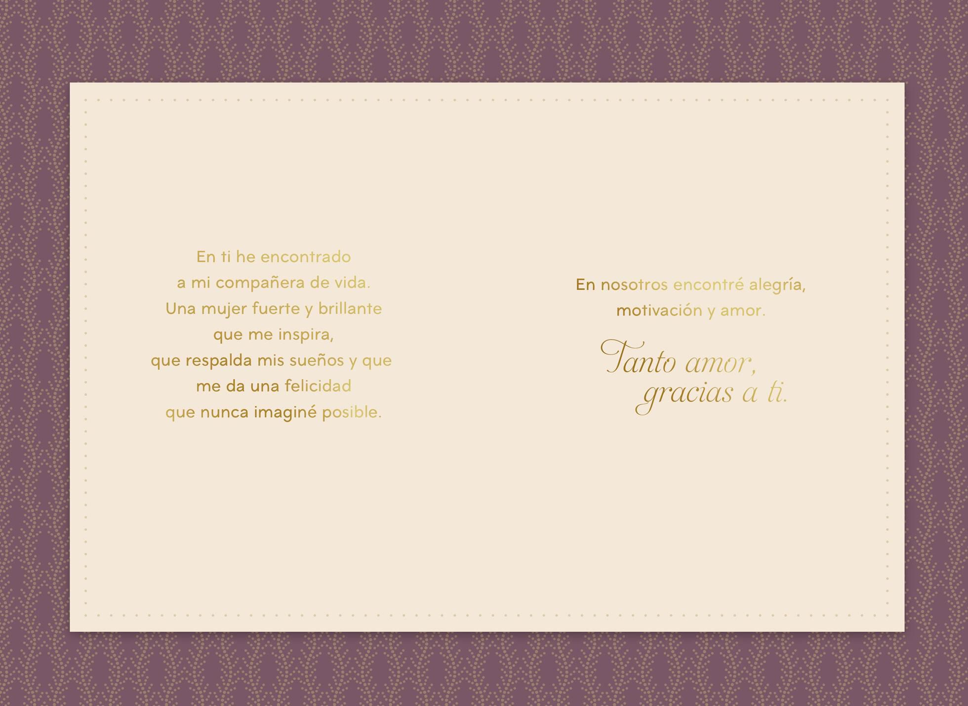 My Partner for Life Spanish-Language Love Card for Her