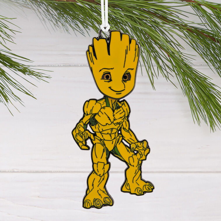 Marvel Groot Moving Metal Hallmark Ornament, , large image number 2