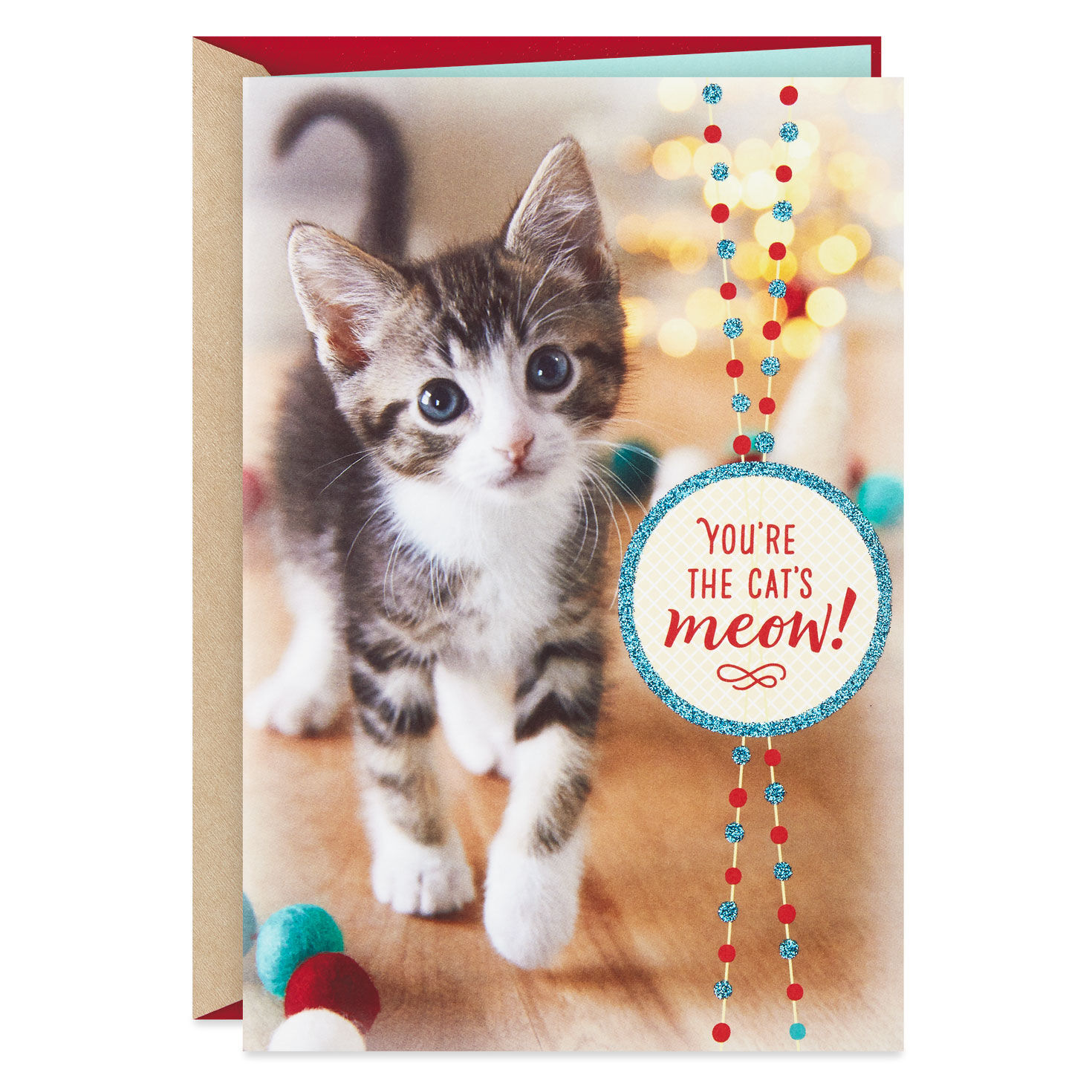 You Re The Cat S Meow Christmas Card From The Cat Greeting Cards