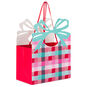 Colorful Check With Die-Cut Bow Medium Gift Bag Front image number 1