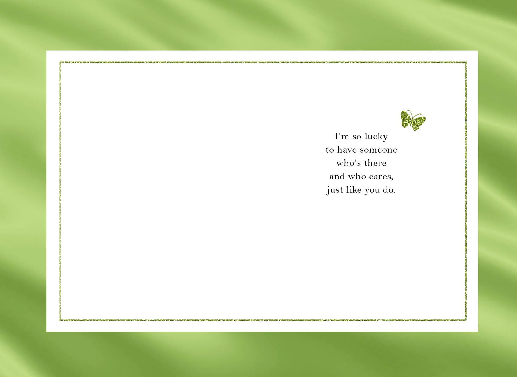 White Butterflies Thank You Card