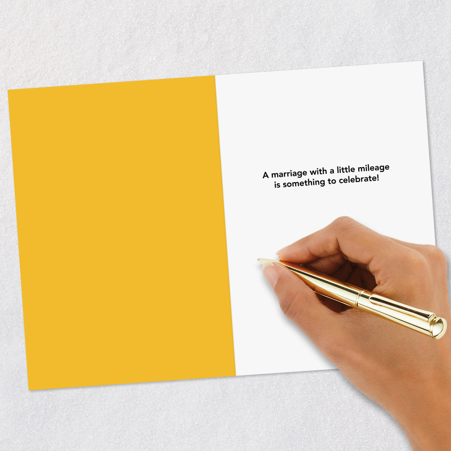 Antique Blue Car Funny Anniversary Card Signing card image number 6