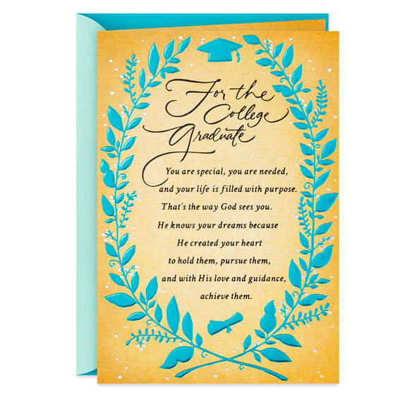 You Are Special Religious College Graduation Card