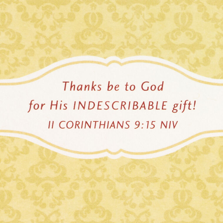 White Christmas Tree Christmas Card scripture image number 3