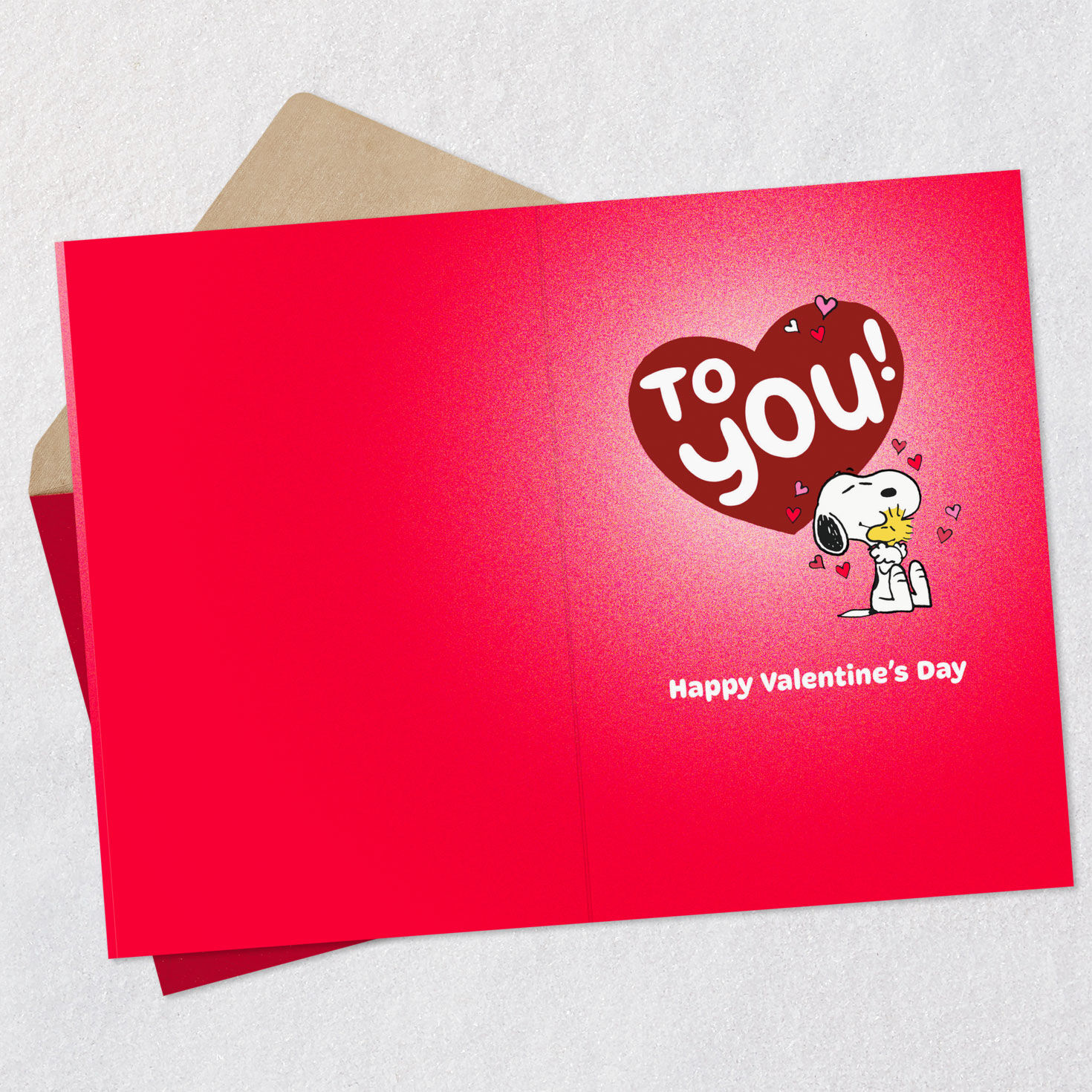 Peanuts® Snoopy and Woodstock Sending Big Love Valentine's Day Card for only USD 3.99 | Hallmark