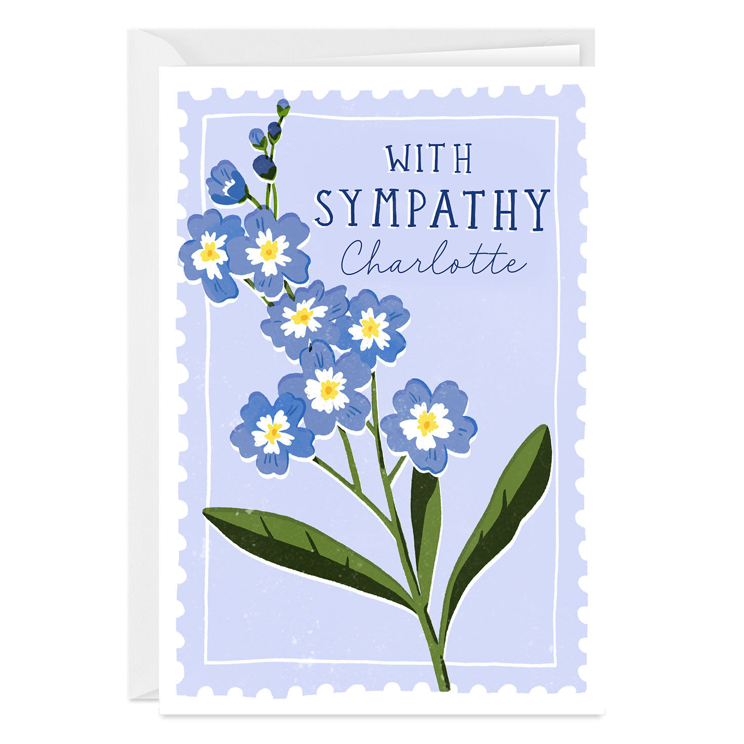 Strength, Courage, Comfort Custom Sympathy Card
