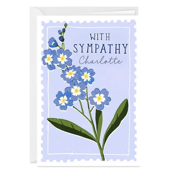 Strength, Courage, Comfort Folded Sympathy Photo Card