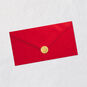 Stylized Santa Claus Money Holder Christmas Card Envelope Back with Seal image number 8