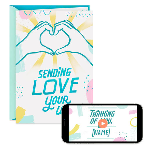 Sending Love Your Way Video Greeting Thinking of You Card, 