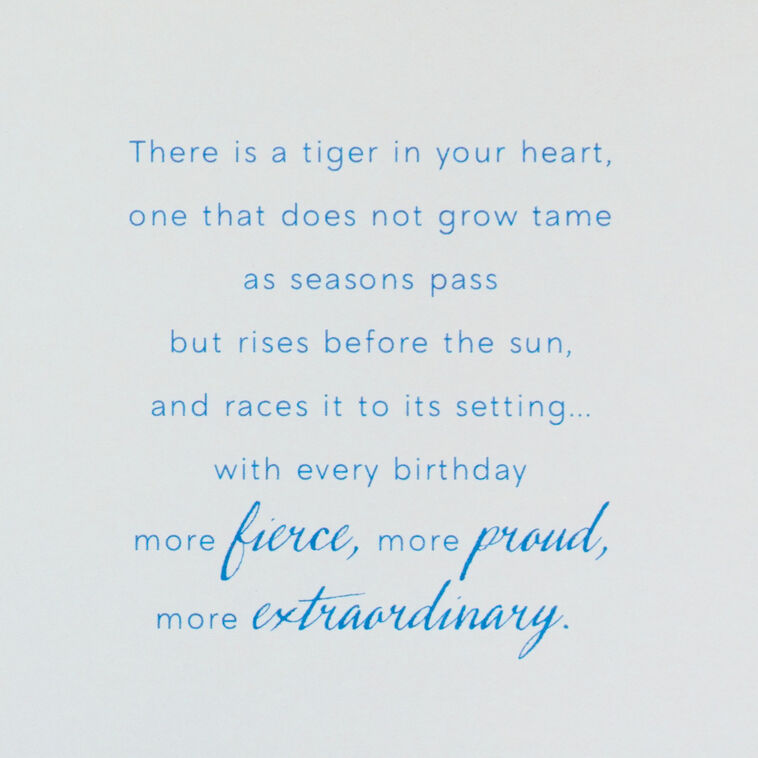 Year of the Tiger Chinese Zodiac Birthday Card, , large image number 2