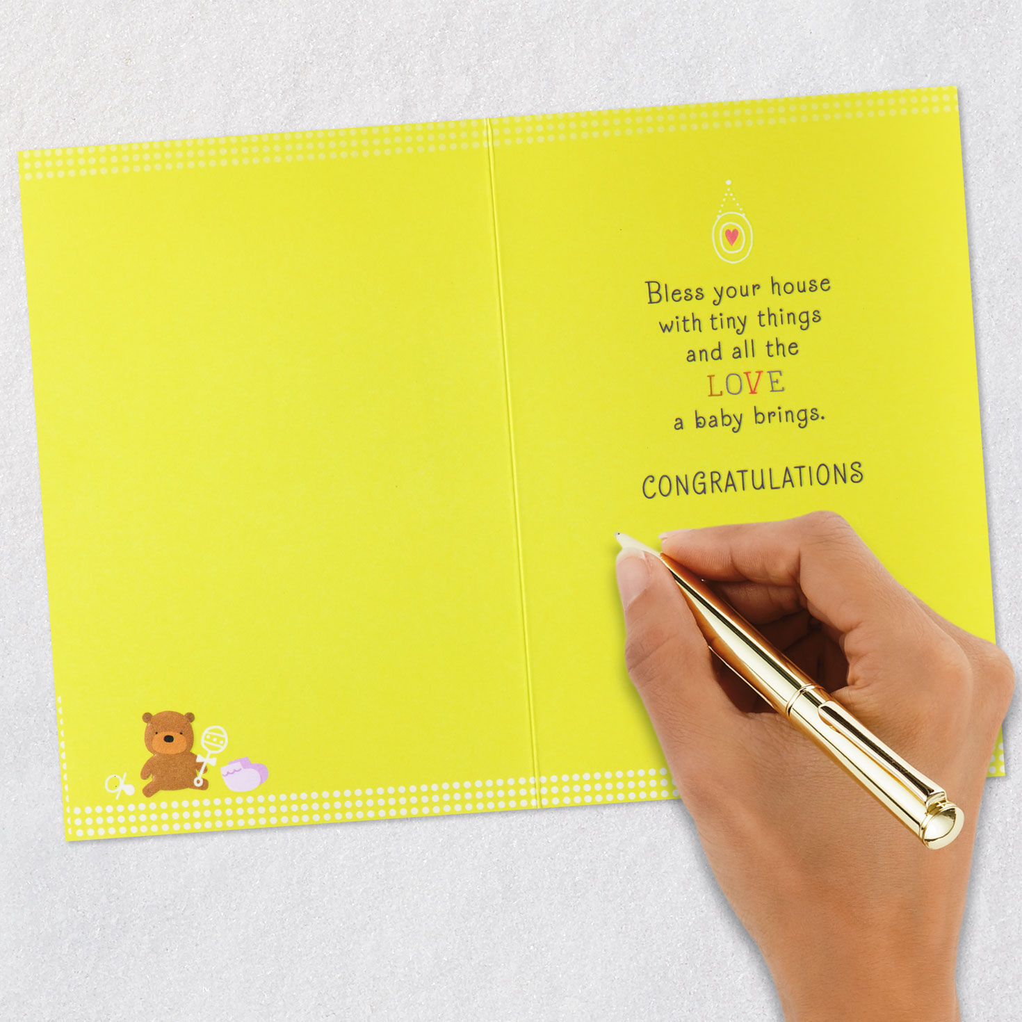 Blessed With Love and Tiny Things New Baby Card, , large image number 6