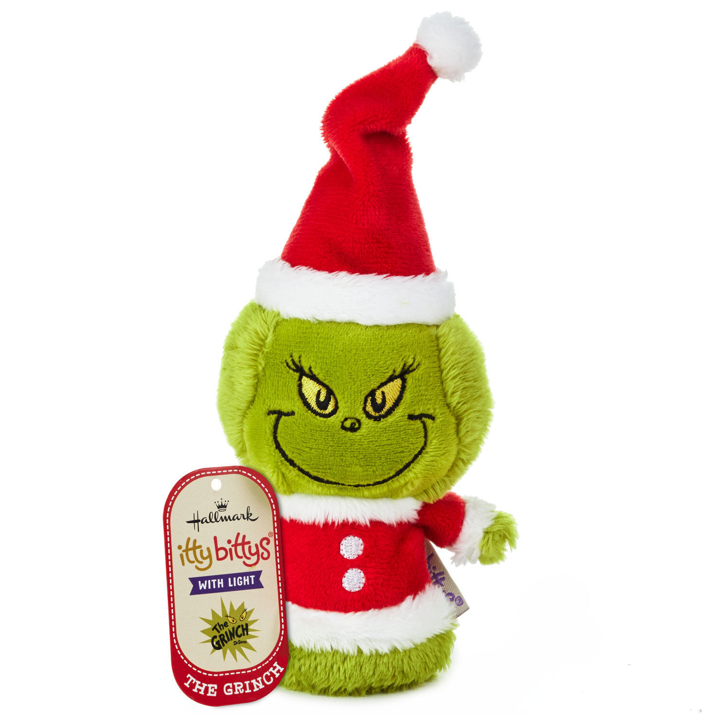 itty bittys Dr. Seuss Grinch Plush With Light itty bittys Hallmark