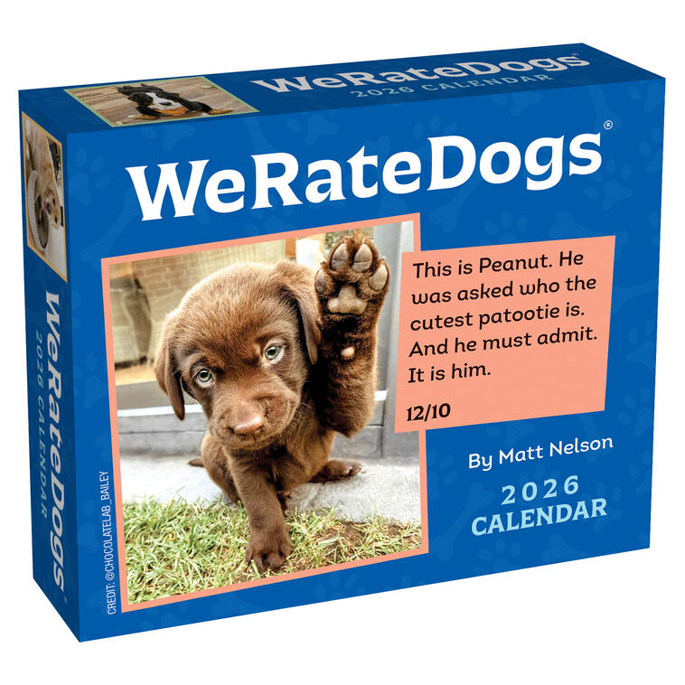We Rate Dogs 2026 Daily Desktop Calendar