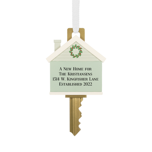 New Home Key Personalized Ornament, 