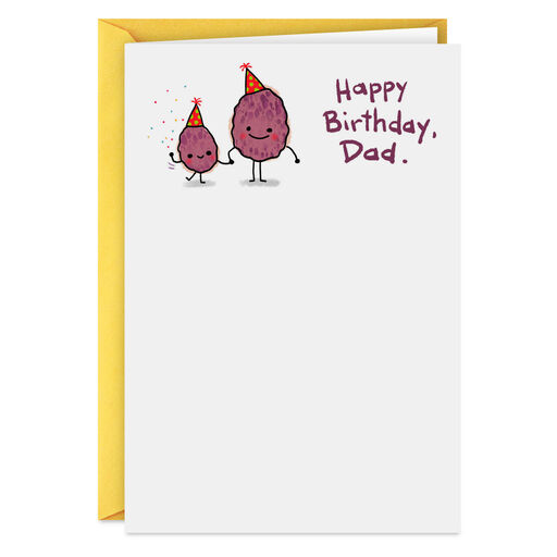 Two Raisins Funny Birthday Card for Dad, 