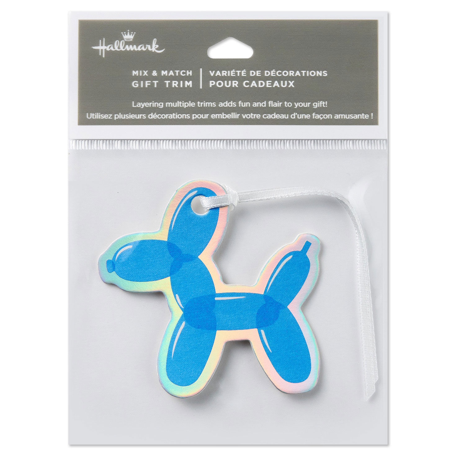 Blue Balloon Dog Die-Cut Gift Tag package front image number 6
