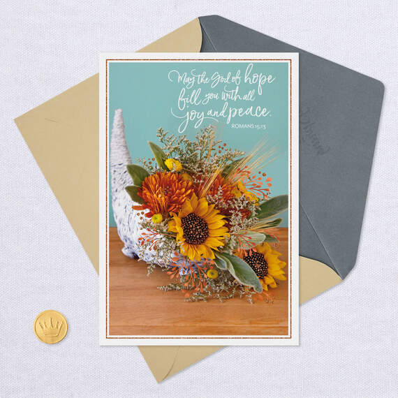 Thanking the Lord for You Religious Thanksgiving Card, , large image number 5