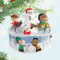 Peanuts Gang Sledding Keepsake Ornament hanging on tree image number 2